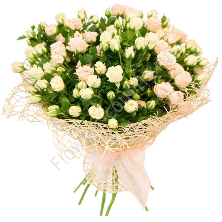 Букет кустовая роза купить с доставкой по Москве