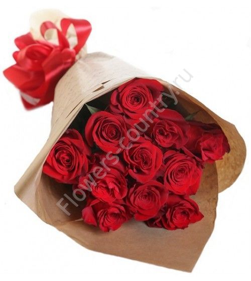 Букет из 11 красных роз купить с доставкой по Москве