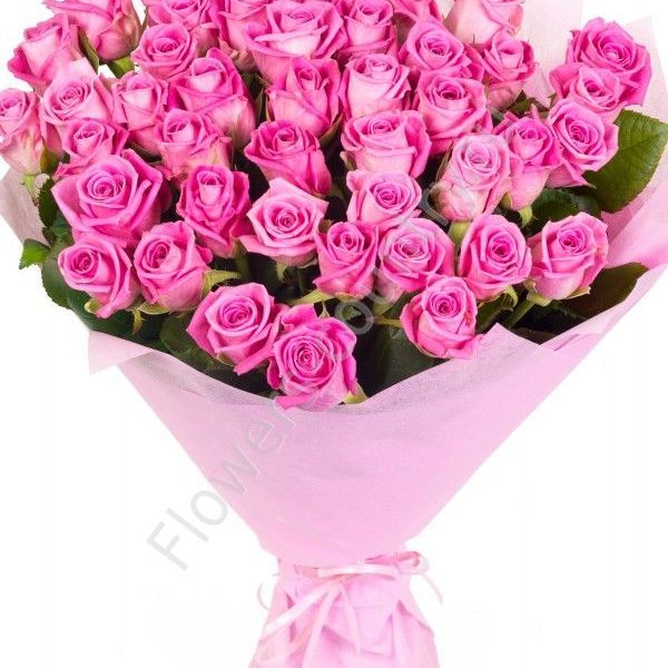 Букет из 29 розовых розами купить с доставкой по Москве