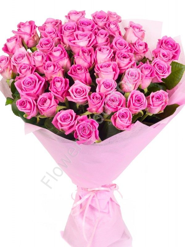 Букет из 29 розовых розами купить с доставкой по Москве