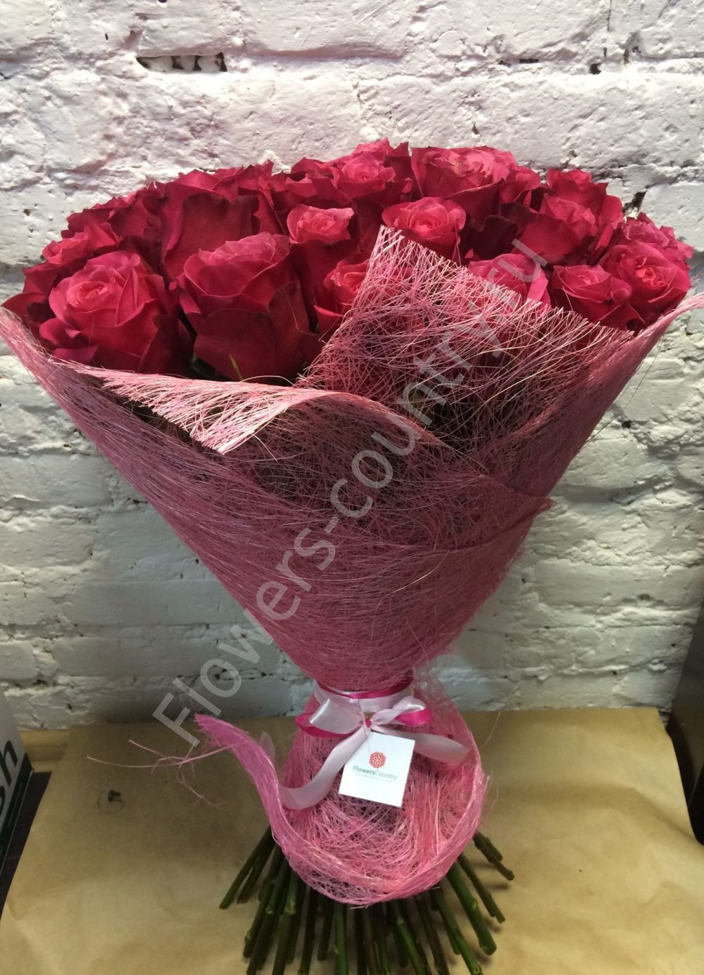 Букет из 51 розы «Черри о» купить с доставкой по Москве