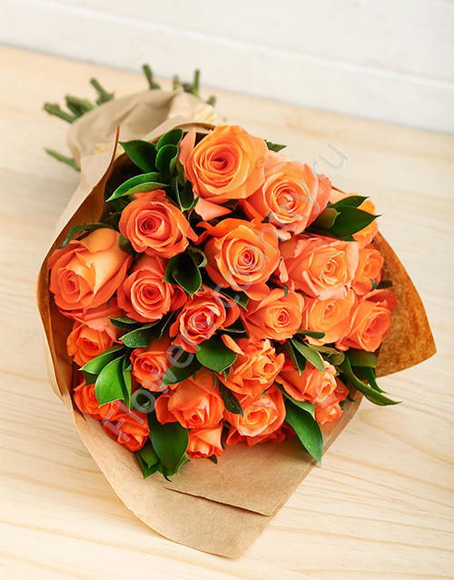 Купить оранжевые розы купить цветы рассаду в твери