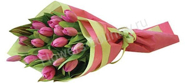 Букет с тюльпанами купить с доставкой по Москве