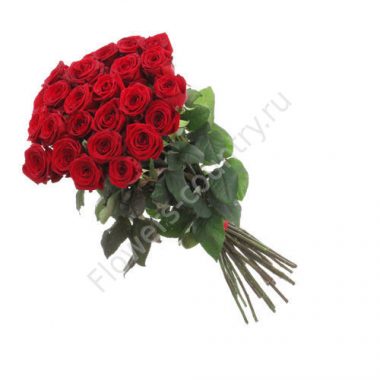 Букет из 25 красных роз купить с доставкой по Москве
